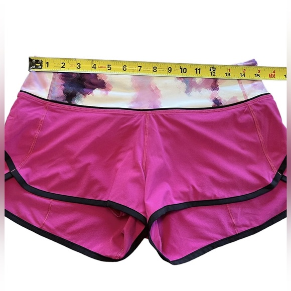 Lululemon Women's Speed Up Raspberry Blooming Pixie Running Athletic Shorts Sz 6 - Picture 6 of 8